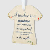 Lehrer Wertschätzung Geschenk Ein Lehrer ist ein K Ornament (Vorderseite)