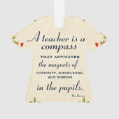 Lehrer Wertschätzung Geschenk Ein Lehrer ist ein K Ornament (Rückseite)