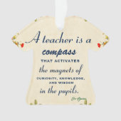 Lehrer Wertschätzung Geschenk Ein Lehrer ist ein K Ornament (Vorderseite)