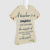 Lehrer Wertschätzung Geschenk Ein Lehrer ist ein K Ornament (Vorderseite)