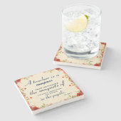 Lehrer Wertschätzung Geschenk Ein Lehrer ist ein K Steinuntersetzer (Seitenansicht)