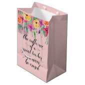 Lehrer Wertschätzung Geschenk Packung Yoga Lehrer Mittlere Geschenktüte (Vorderseite Schrägansicht)