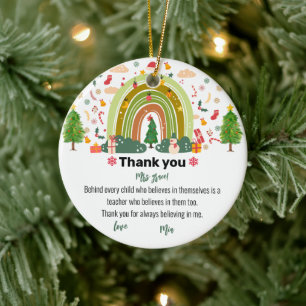 Lehrer Wertschätzung Geschenk Weihnachtsweih Keramik Ornament