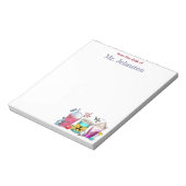 Lehrer-Wertschätzung Kaffee Personalisiert Notizblock (Rotiert)