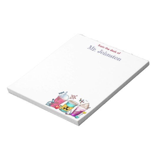 Lehrer-Wertschätzung Kaffee Personalisiert Notizblock (Rotiert)