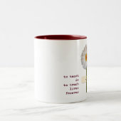 Lehrer Wertschätzung lächelnd Daisy Geschenk Zweifarbige Tasse (Mittel)