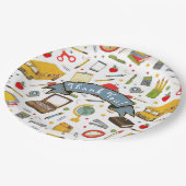 Lehrer Wertschätzung Luncheon Paper Teller (Schrägansicht)