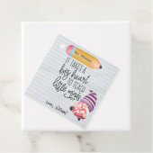 Lehrer-Wertschätzung mit Herz Geschenkanhänger (Beispiel)