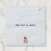 Lehrer-Wertschätzung mit Herz Geschenkanhänger (Rückseite)