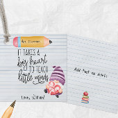 Lehrer-Wertschätzung mit Herz Geschenkanhänger