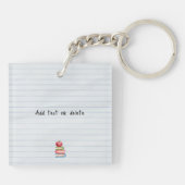 Lehrer-Wertschätzung mit Herz Schlüsselanhänger (Rückseite)