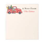 Lehrer Wertschätzung Niedlich Gnome Custom Notizblock (Vorderseite)