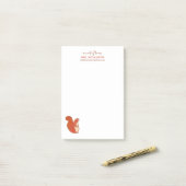 Lehrer Wertschätzung Niedliche Eichhörnchen-Erinne Post-it Klebezettel (Auf Schreibtisch)