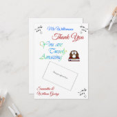 Lehrer Wertschätzung Owl dank Karteninhaber Karte (Vorderseite/Rückseite Beispiel)