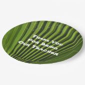 Lehrer Wertschätzung Palm Leaf Foto Vielen Dank Pappteller (Schrägansicht)