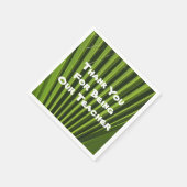 Lehrer Wertschätzung Palm Leaf Foto Vielen Dank Serviette (Ecke)