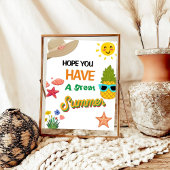 Lehrer Wertschätzung Party Sunshine Vielen Dank Poster