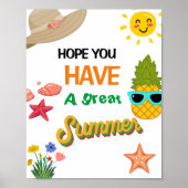 Lehrer Wertschätzung Party Sunshine Vielen Dank Poster (Vorne)