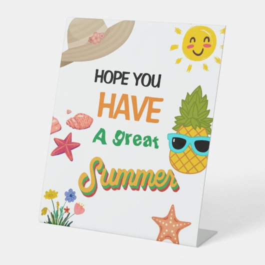 Lehrer Wertschätzung Party Sunshine Vielen Dank Sockelschild (Vorderseite)