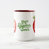 Lehrer Wertschätzung Teach Liebe Inspirier Kaffee  Zweifarbige Tasse (Mittel)