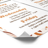 Lehrer Wertschätzung Woche Informationsdienst Poster (Ecke)