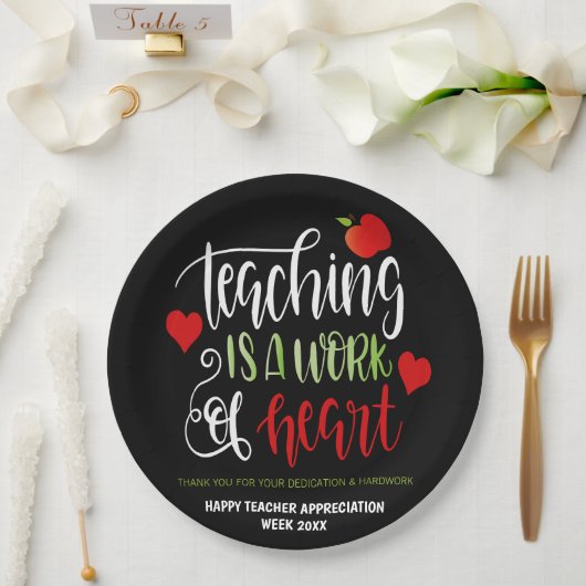 Lehrer Wertschätzung Woche Party Decor DANK Pappteller (Hochzeit)