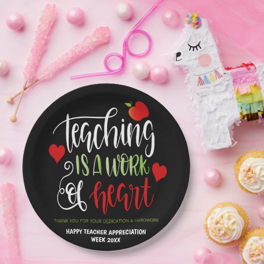 Lehrer Wertschätzung Woche Party Decor DANK Pappteller (Party)