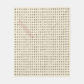 Lehrer Wertschätzung Word Suchmaske Fleecedecke (Vorderseite)