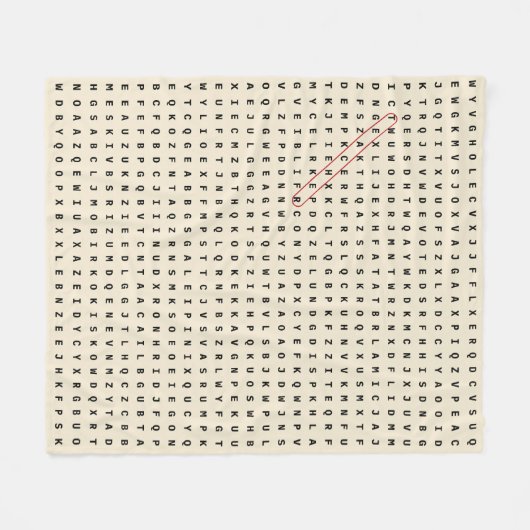 Lehrer Wertschätzung Word Suchmaske Fleecedecke (Vorderseite (Horizontal))