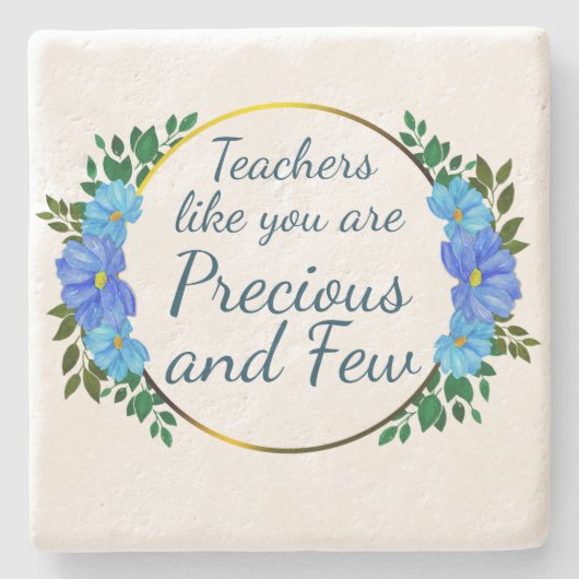 Lehrer wie Sie sind Wertvoll und nur wenige DANKE! Steinuntersetzer (Vorderseite)