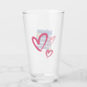 Lehrer willkommen Back Cup Glas (Rückseite)