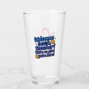 Lehrer willkommen Back Cup Glas