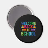 Lehrer willkommen zurück zur Schule Magnet (Vorderseite/Rückseite)
