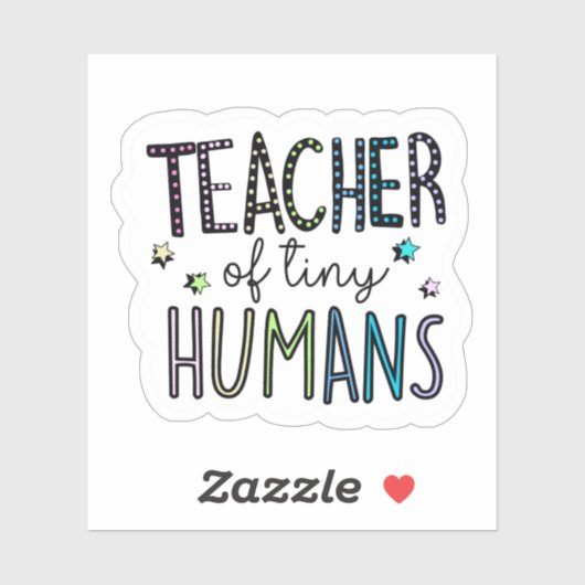 Lehrer winziger Menschen Aufkleber (Blatt)