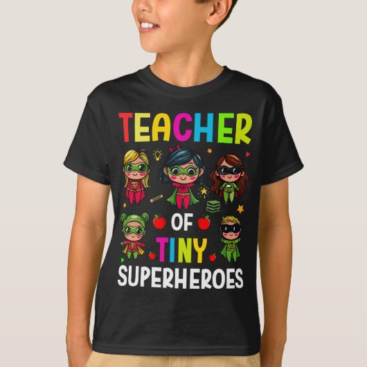 Lehrer winziger Superhelden T-Shirt (Vorderseite)