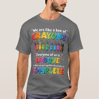 Lehrer Wir sind wie eine Schachtel Buntstifte Lust T-Shirt