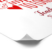 Lehrer wirklich phantastischer Lehrer zitieren rot Poster (Ecke)