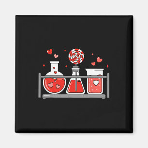 Lehrer Wissenschaft Valentinstag Labor Medizinisch Magnet