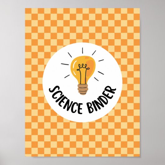 Lehrer Wissenschaftsordner einfügen oder Klassenzi Poster (Vorne)