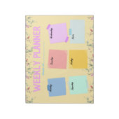 Lehrer-Wochenplaner zurück auf Notizblock in der S (Rotiert)