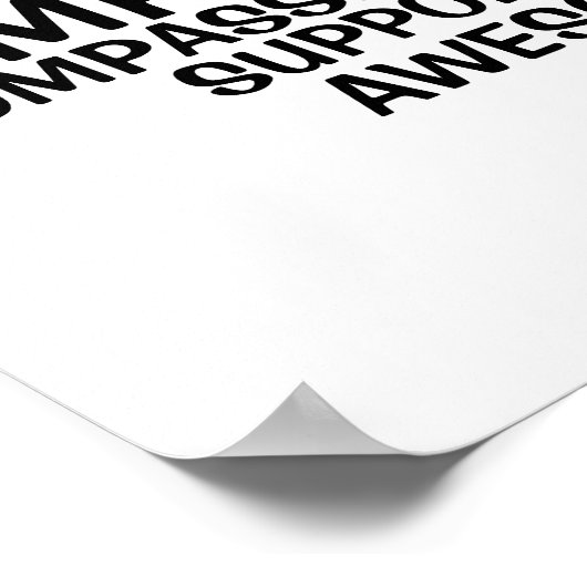 Lehrer Word Cloud Name und Eigenschaften Poster (Ecke)