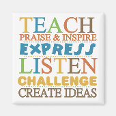 Lehrer Worte zum Leben durch Magnet (Vorne)