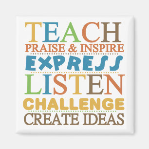 Lehrer Worte zum Leben durch Magnet