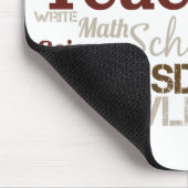 Lehrer Wortwolke Mousepad (Ecke)
