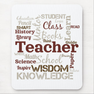Lehrer Wortwolke Mousepad