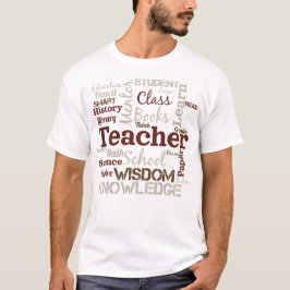 Lehrer Wortwolke T-Shirt