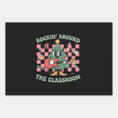 Lehrer Xmas Rockin' rund um den Klassenzimmer Geschenkpapier Set (Vorderseite)