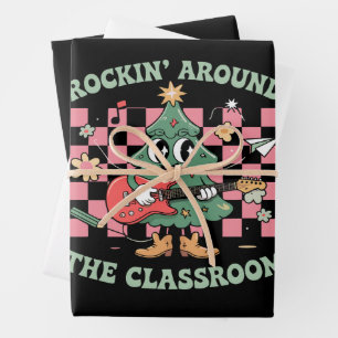  Lehrer Xmas Rockt Durch Das Klassenzimmer Groovy Geschenkpapier Set