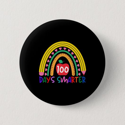 Lehrer zitieren 100 Tage Schullehrer und -studium Button (Vorderseite)