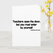 Lehrer zitieren karte (Gelbe Blume)